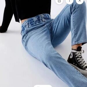 Pacsun High Rise Paperbag Mom Jeans